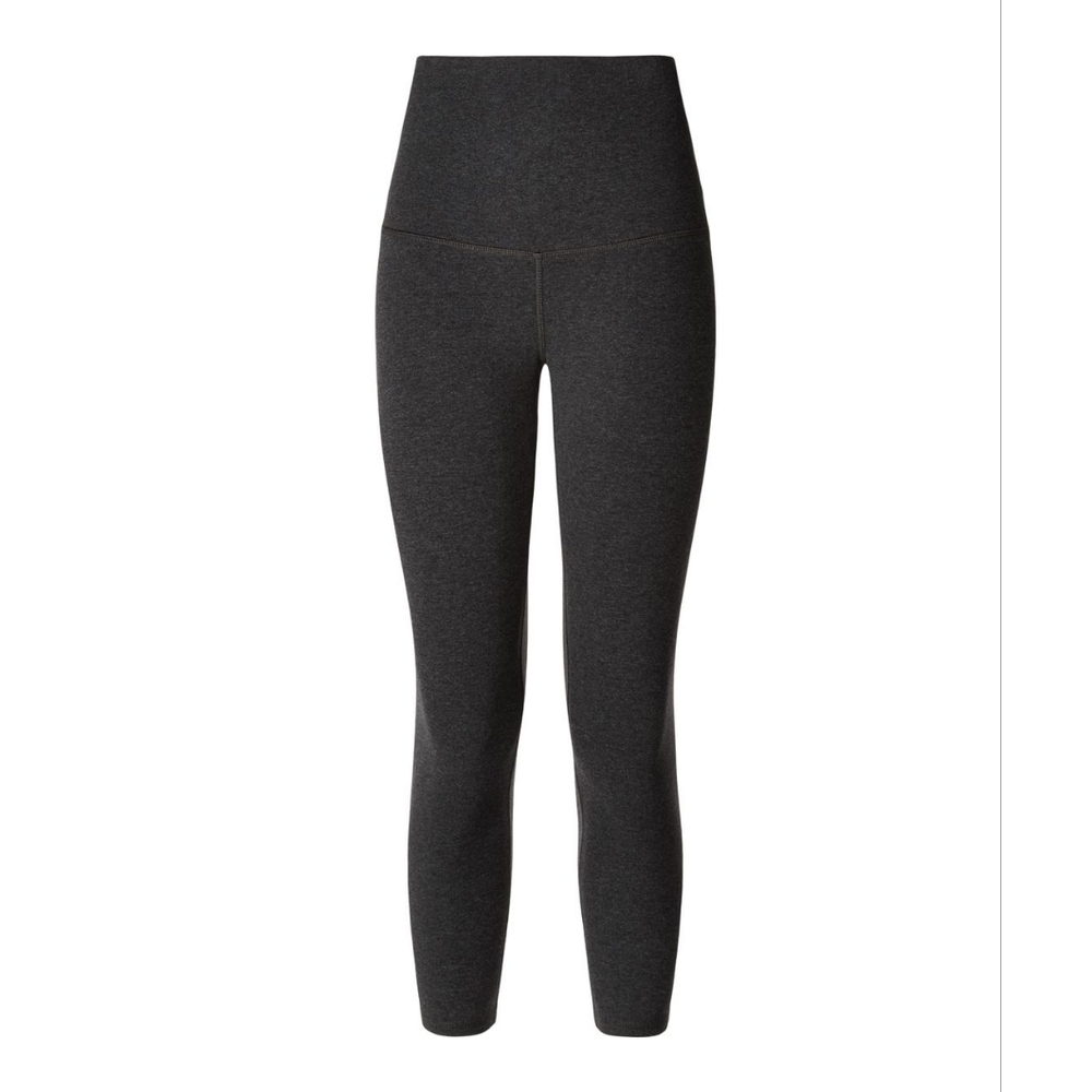 Lululemon Wunder Under Crop Roll Down Leggings Yoga Grey Tights Womens Medium